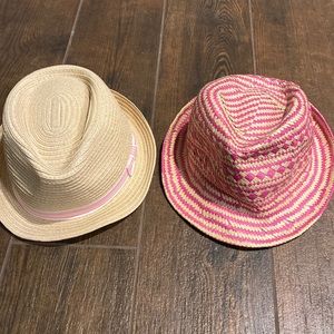 2 Crewcuts Straw Hats